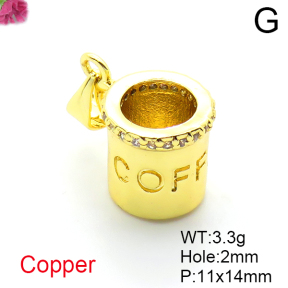 Fashion Copper Pendant  F6P404643avja-L017