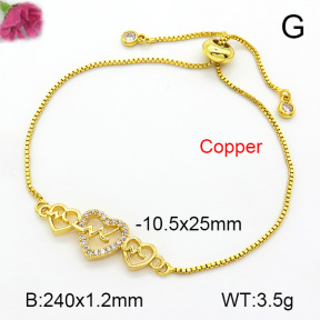 Fashion Copper Bracelet  F7B401270vbll-L035