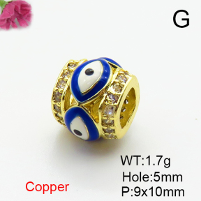 Fashion Copper Accessories  Micro Pave Cubic Zirconia & Enamel  XFF00977vajj-L035