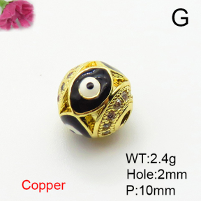 Fashion Copper Accessories  Micro Pave Cubic Zirconia & Enamel  XFF01010vail-L035