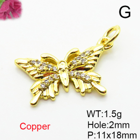 Fashion Copper Pendant  Micro Pave Cubic Zirconia  XFPC05139aaim-L035