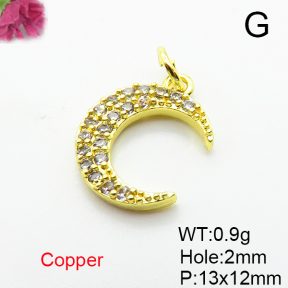 Fashion Copper Pendant  Micro Pave Cubic Zirconia  XFPC05217vail-L035