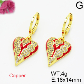 Fashion Copper Earrings  F6E301511bhva-L035