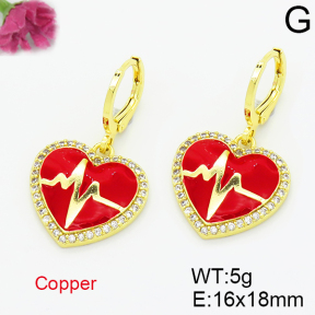 Fashion Copper Earrings  F6E301514bbov-L035