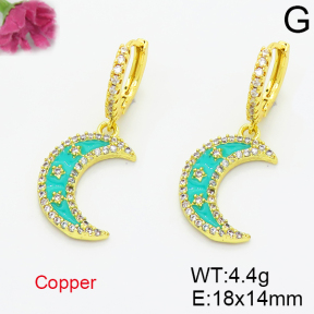 Fashion Copper Earrings  F6E301519bhva-L035
