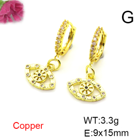 Fashion Copper Earrings  F6E403438bbov-L035