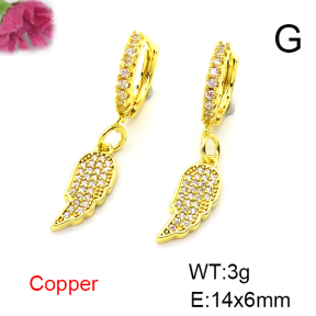 Fashion Copper Earrings  F6E403443bbov-L035