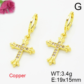 Fashion Copper Earrings  F6E403489bbml-L035