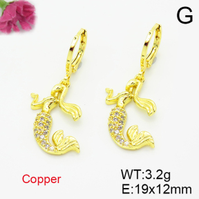 Fashion Copper Earrings  F6E403491bbml-L035
