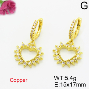 Fashion Copper Earrings  F6E403508bbov-L035
