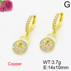 Fashion Copper Earrings  F6E403511bvpl-L035