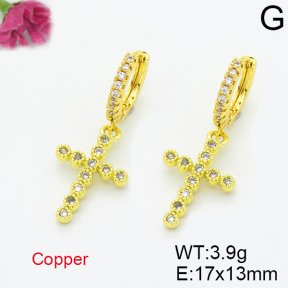 Fashion Copper Earrings  F6E403516bbov-L035