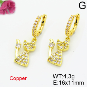 Fashion Copper Earrings  F6E403520abol-L035