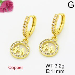 Fashion Copper Earrings  F6E403522abol-L035