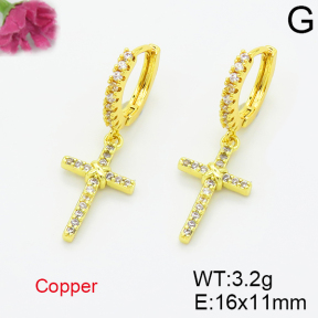 Fashion Copper Earrings  F6E403527bbov-L035