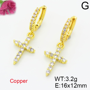 Fashion Copper Earrings  F6E403538bbov-L035