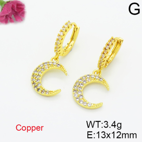 Fashion Copper Earrings  F6E403540bbov-L035