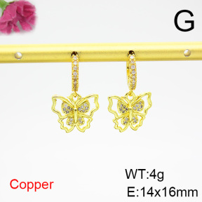 Fashion Copper Earrings  F6E403812bbov-L035