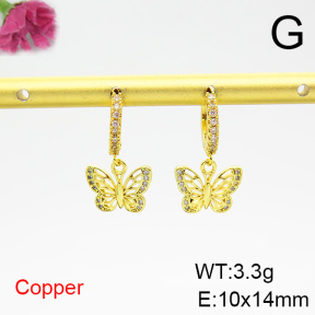 Fashion Copper Earrings  F6E403814bbov-L035