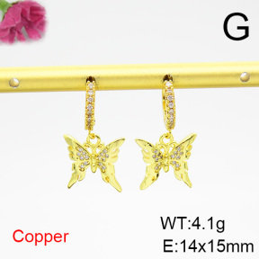 Fashion Copper Earrings  F6E403816bbov-L035