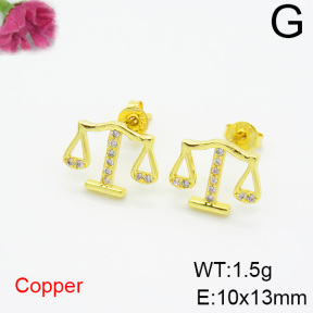 Fashion Copper Earrings  F6E403828ablb-L035