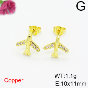 Fashion Copper Earrings  F6E403846ablb-L035