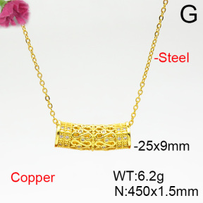 Fashion Copper Necklace  F6N403764vbmb-L035