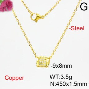 Fashion Copper Necklace  F6N403767bblo-L035