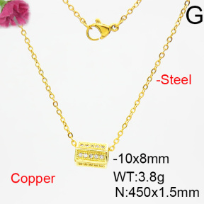 Fashion Copper Necklace  F6N403768bblj-L035