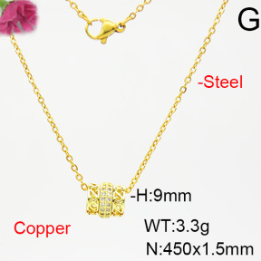 Fashion Copper Necklace  F6N403770vbll-L035