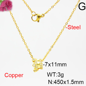 Fashion Copper Necklace  F6N403771bbln-L035