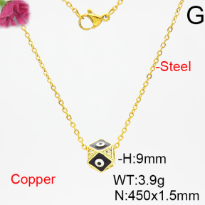 Fashion Copper Necklace  F6N403773bblo-L035