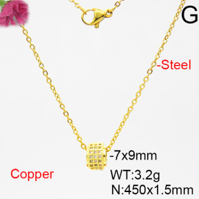 Fashion Copper Necklace  F6N403774ablh-L035