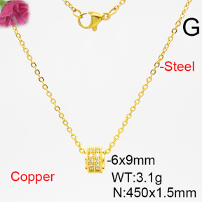 Fashion Copper Necklace  F6N403776ablb-L035