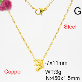 Fashion Copper Necklace  F6N403778aakj-L035