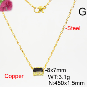 Fashion Copper Necklace  F6N403781bbln-L035
