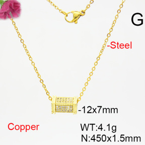 Fashion Copper Necklace  F6N403782vbmb-L035