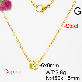 Fashion Copper Necklace  F6N403783aakp-L035