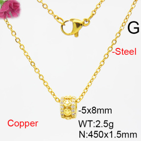 Fashion Copper Necklace  F6N403785ablh-L035
