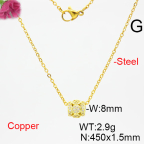 Fashion Copper Necklace  F6N403788bbmh-L035