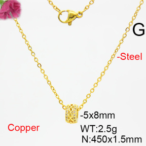 Fashion Copper Necklace  F6N403789ablb-L035