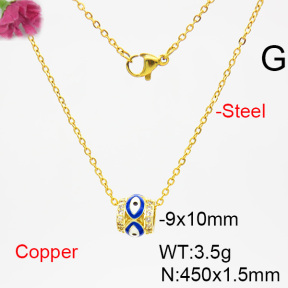 Fashion Copper Necklace  F6N403790bbmj-L035