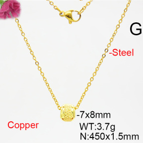 Fashion Copper Necklace  F6N403796aakj-L035