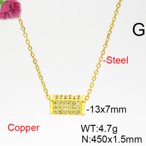 Fashion Copper Necklace  F6N403799bbmi-L035