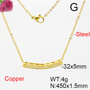 Fashion Copper Necklace  F6N403800bbml-L035