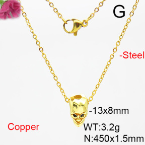 Fashion Copper Necklace  F6N403801aakk-L035