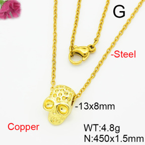 Fashion Copper Necklace  F6N403802aakp-L035