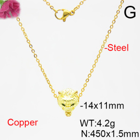 Fashion Copper Necklace  F6N403803aako-L035