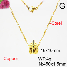 Fashion Copper Necklace  F6N403804aako-L035
