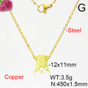 Fashion Copper Necklace  F6N403806aakk-L035